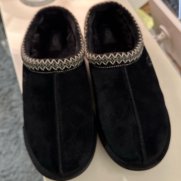 UGG shoes mens 12 Ugg tasmin tas slippers scuffs black size 12 slip on - Picture 6 of 13